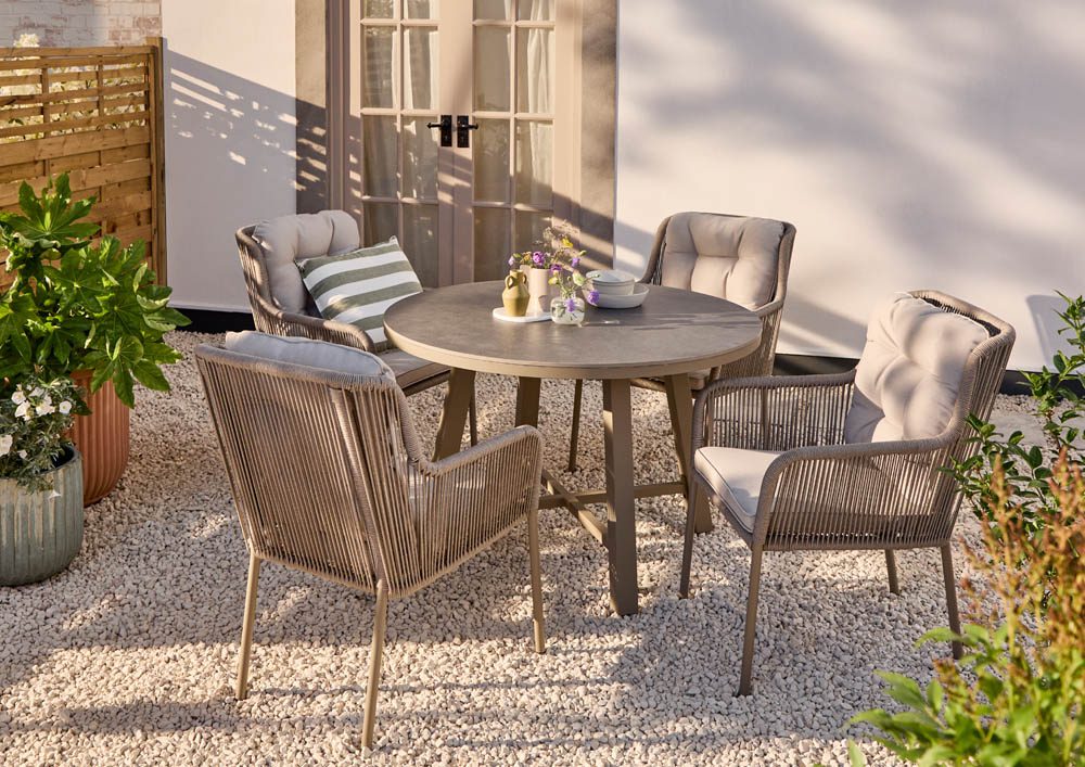 Kyra 4 Seat Garden Dining Set 5056771099021